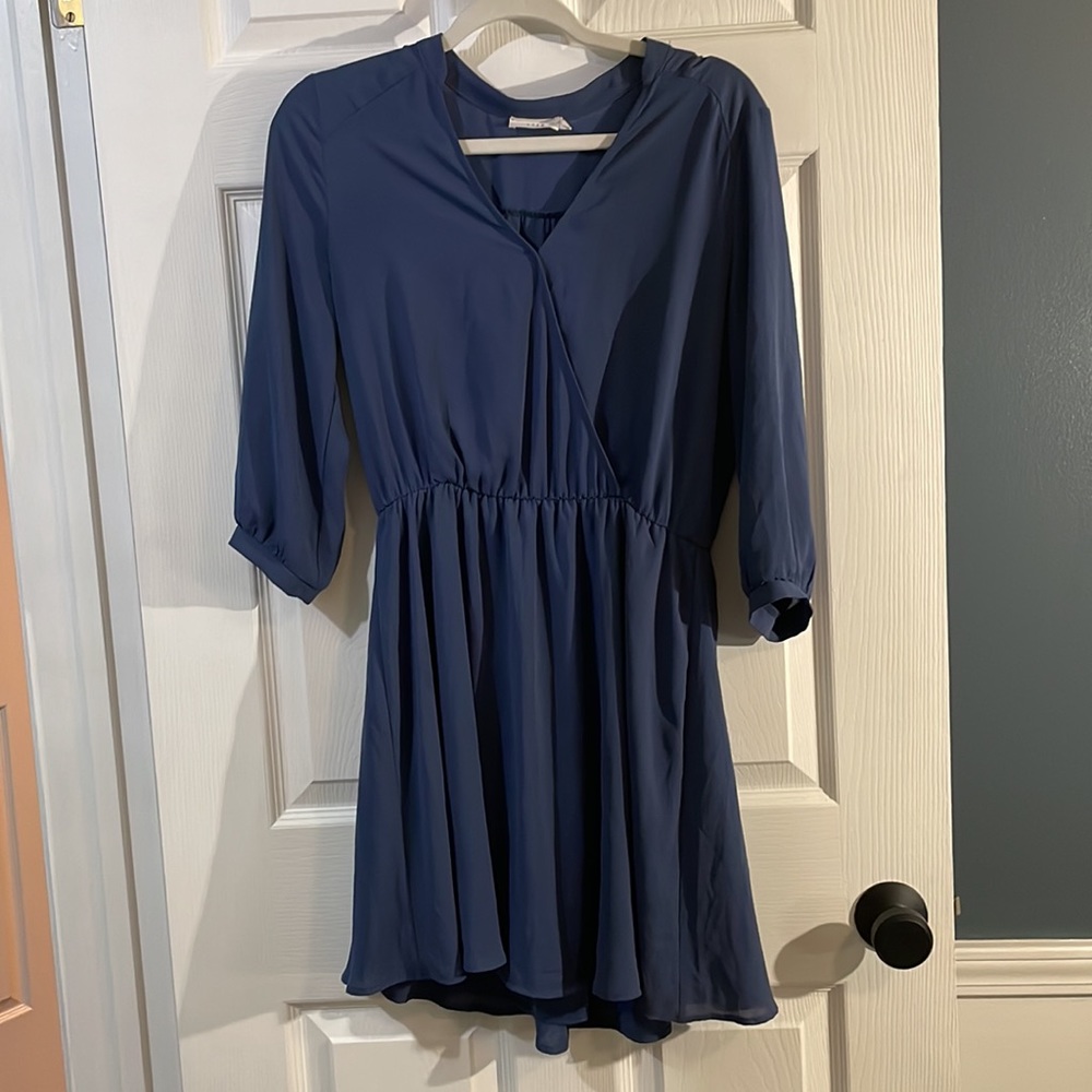 LUSH Faux Wrap Mini Dress